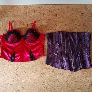 2 corsets/bustiers